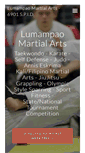 Mobile Screenshot of lumampaomartialarts.com