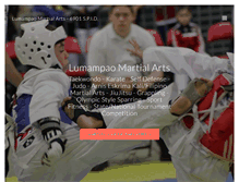 Tablet Screenshot of lumampaomartialarts.com